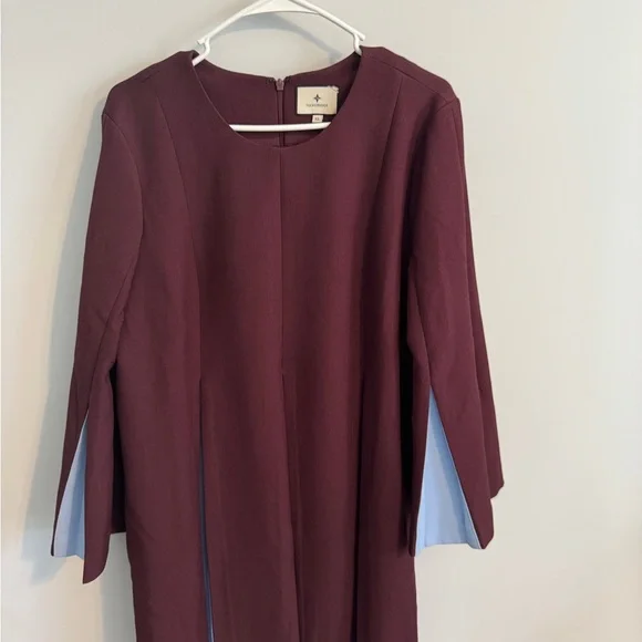 Tuckernuck Burgundy and Blue Women's Dress - Picture 2 of 5